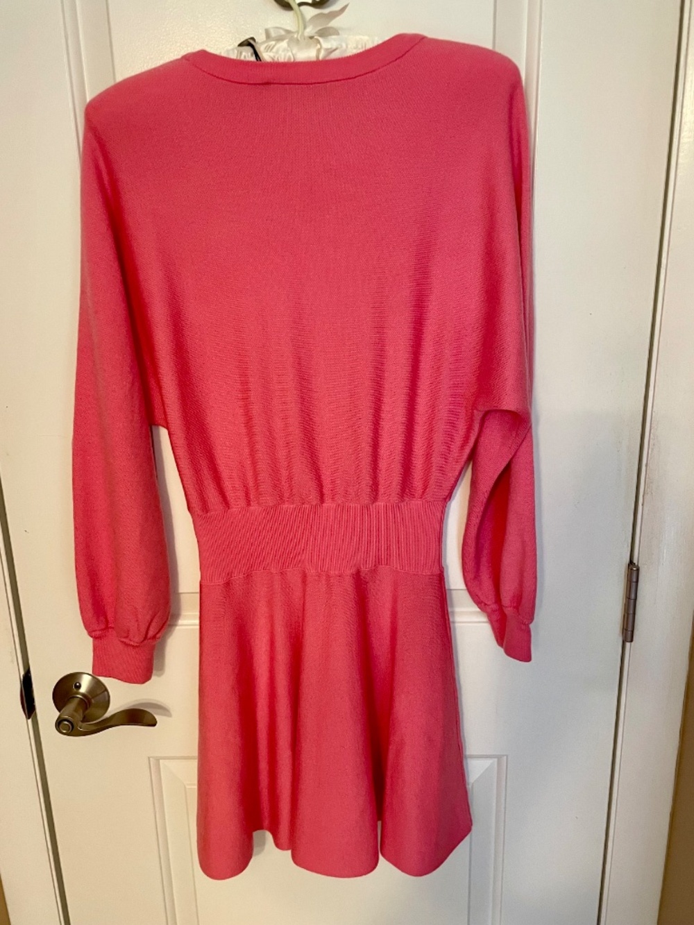 $465 NWT Alice + Olivia Murray Mini Sweater Dress in Calypso Pink Sz Small - Picture 4 of 9